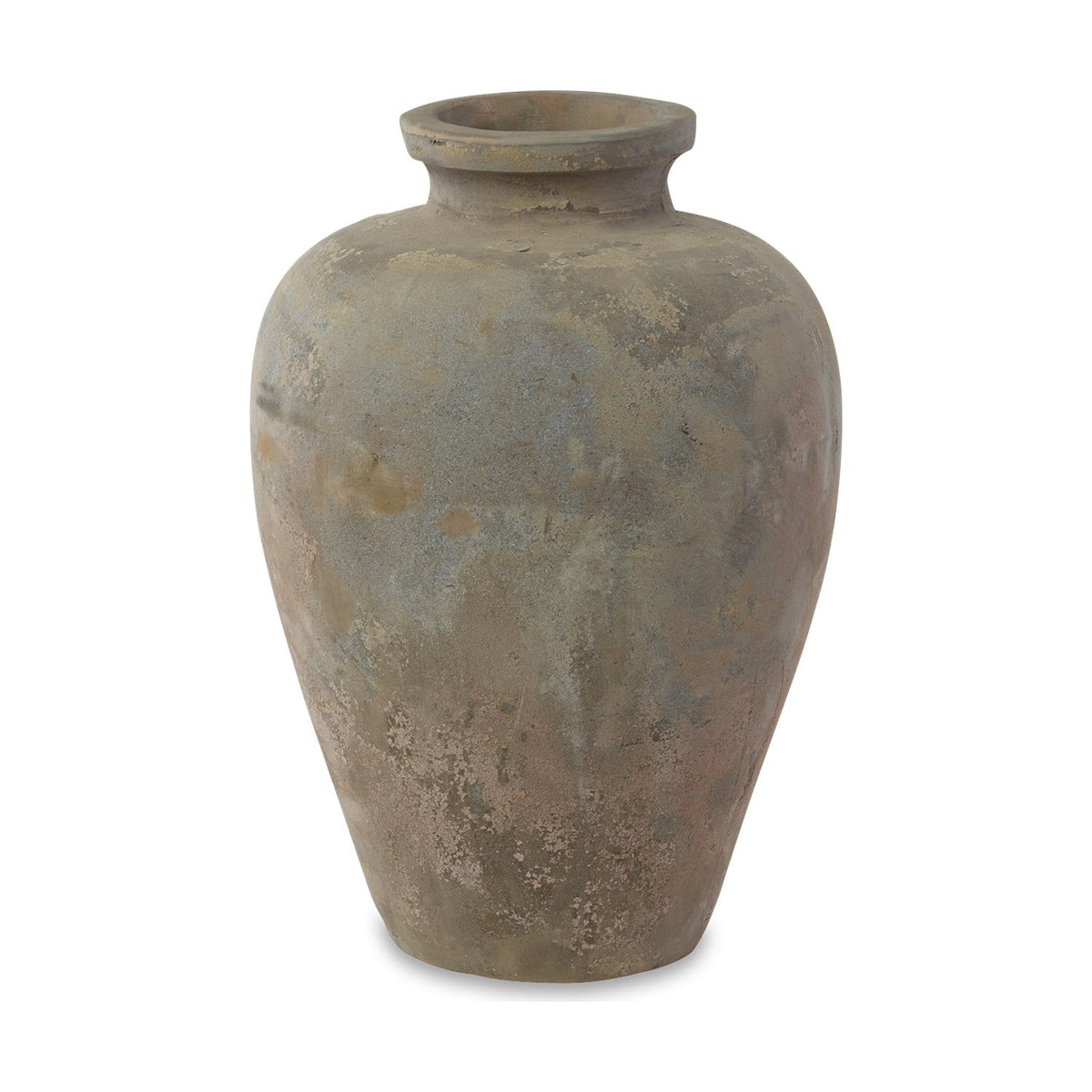 Affiti Small Clay Urn Planter - Antique Grey