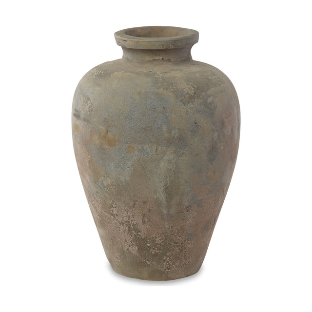 Affiti Small Clay Urn Planter - Antique Grey