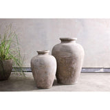 Affiti Small Clay Urn Planter - Antique Grey