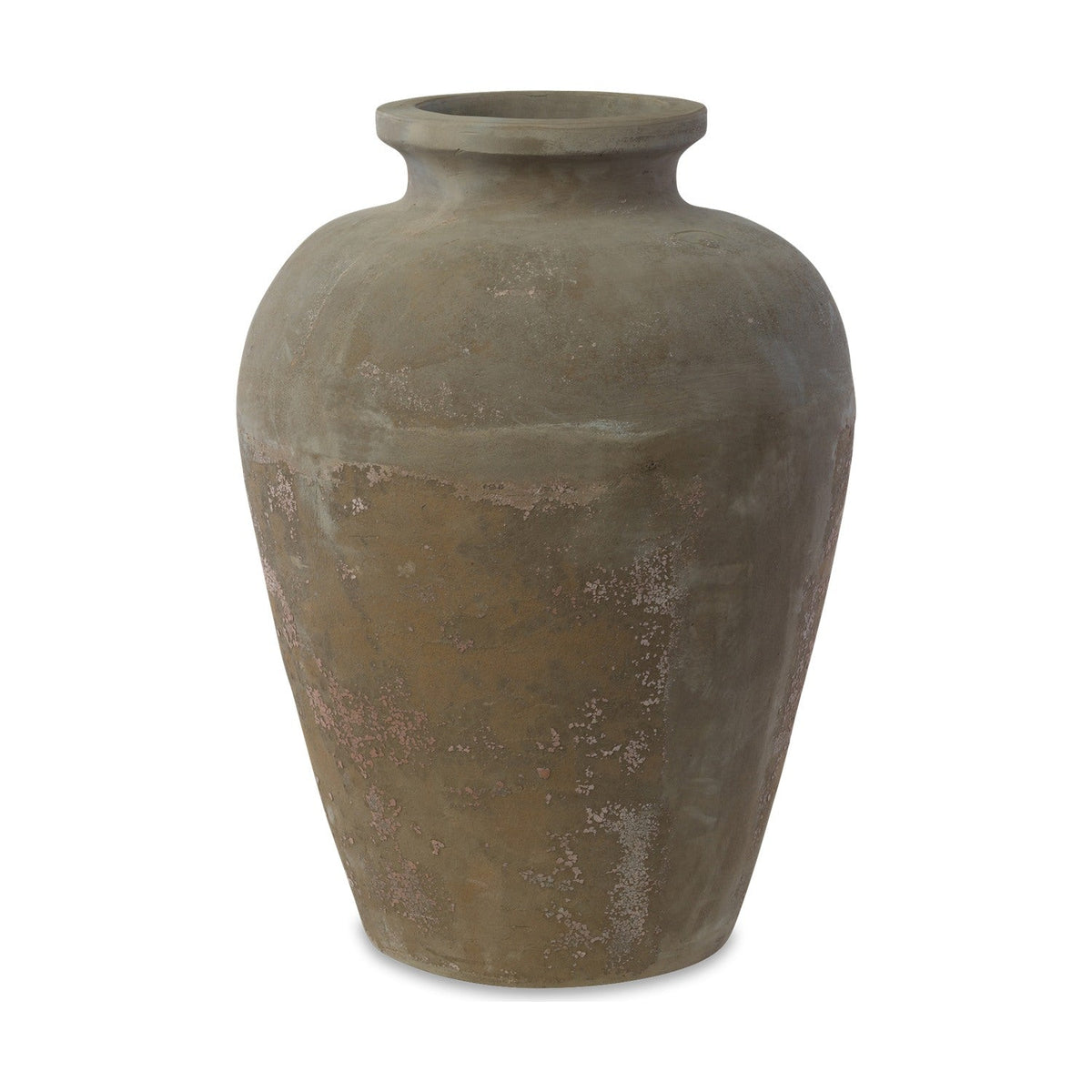 Brolvorne Large Clay Urn Planter - Antique Grey