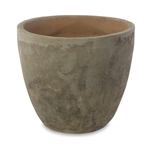 Affiti Medium Clay Planter - Antique Grey