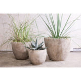 Affiti Medium Clay Planter - Antique Grey
