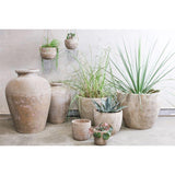 Affiti Medium Clay Planter - Antique Grey