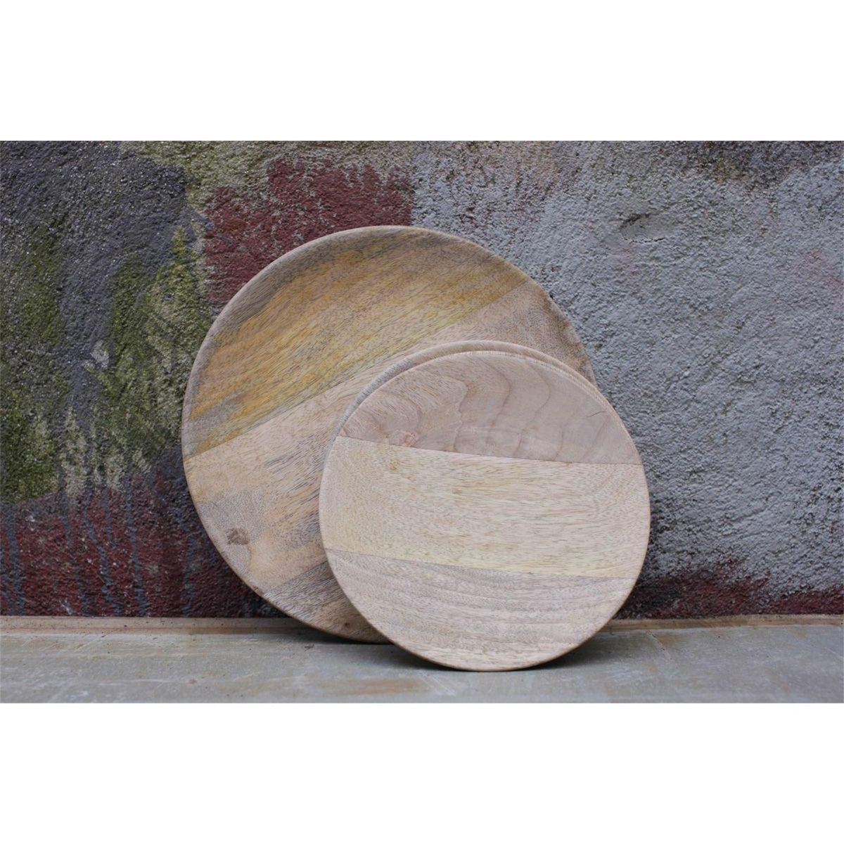 Artisan Mango Wood Dinner Plate - Natural