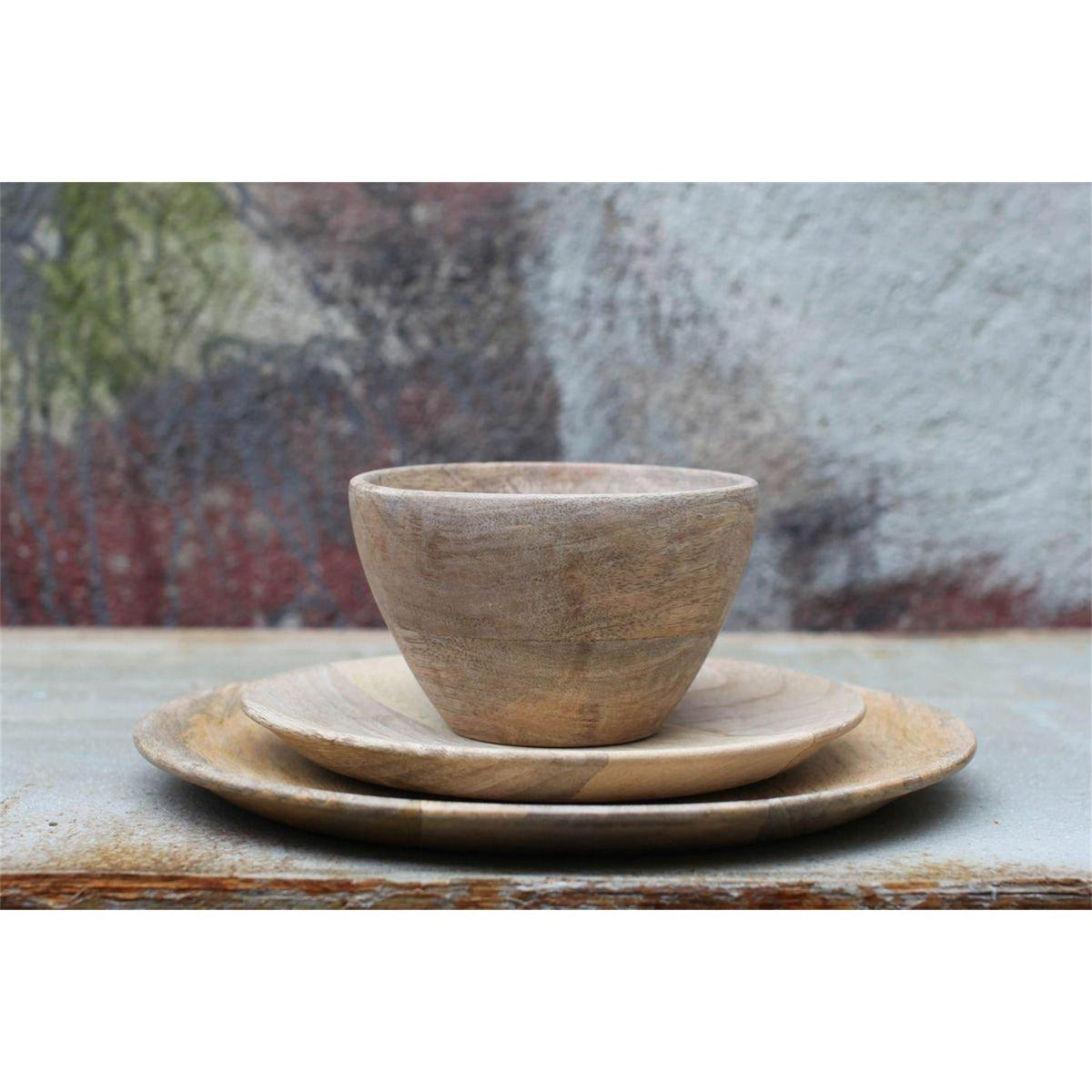 Artisan Mango Wood Dinner Plate - Natural