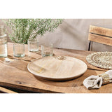 Artisan Large Mango Wood Serving Platter - Natural