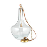 Agatarla Large Recycled Glass Pendant Light - Clear