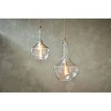 Agatarla Large Recycled Glass Pendant Light - Clear