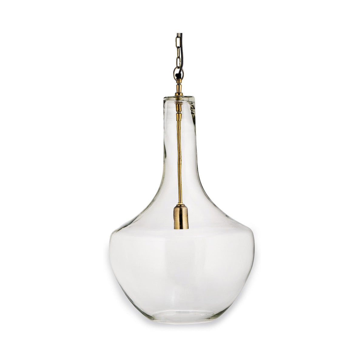 Agatarla Large Recycled Glass Pendant Light - Clear