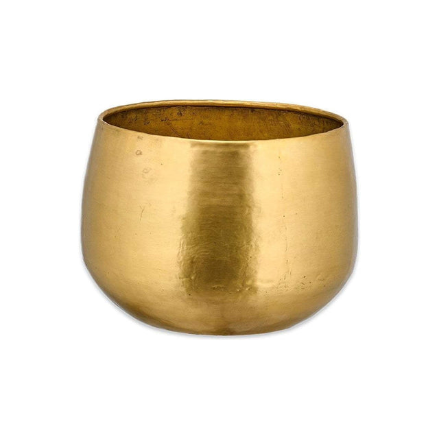 Atsu Large Brass Planter - Antique Brass