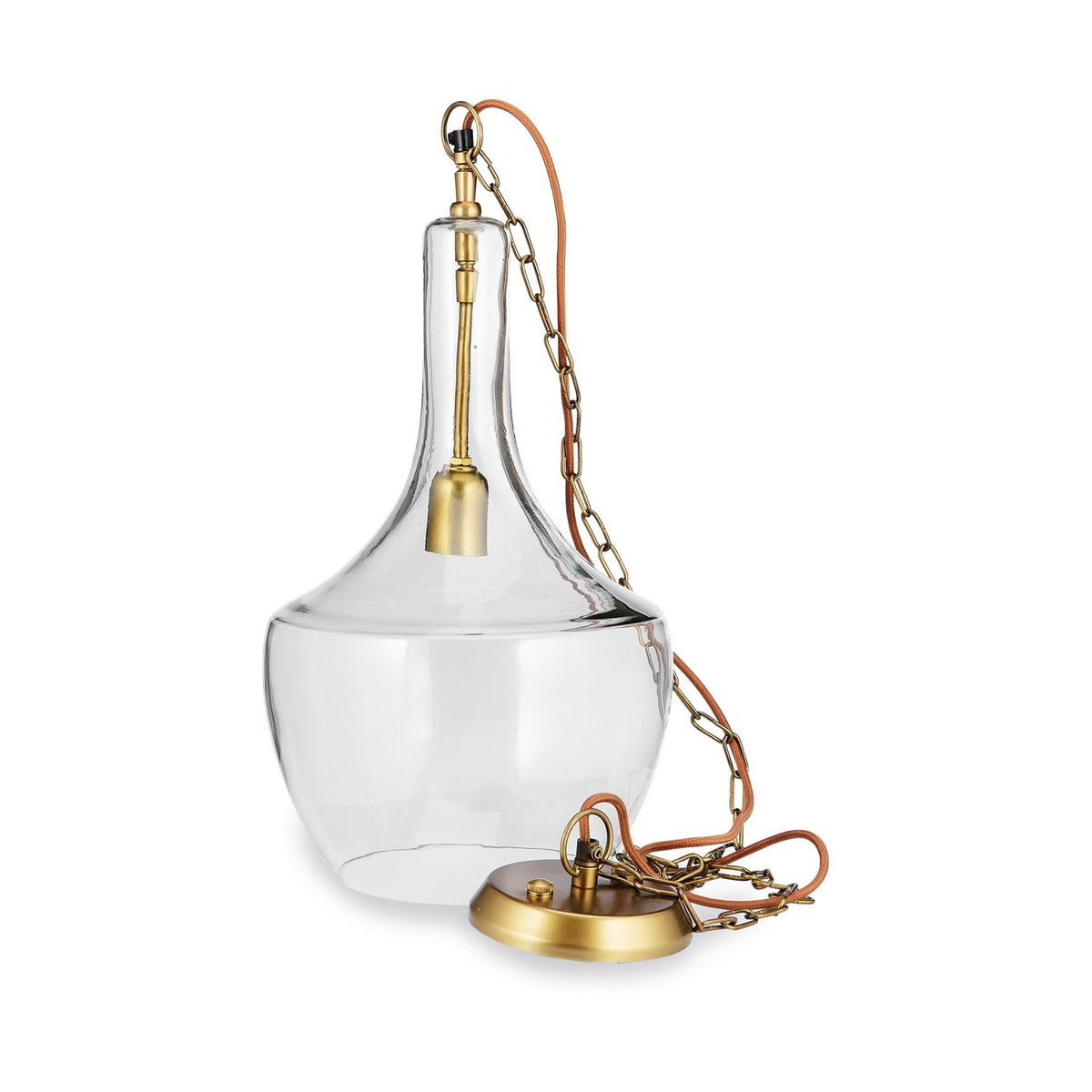 Agatarla Small Recycled Glass Pendant Light - Clear