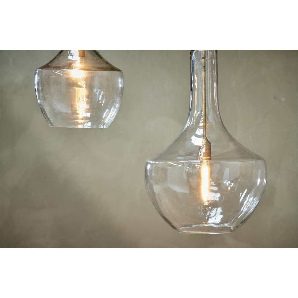 Agatarla Small Recycled Glass Pendant Light - Clear