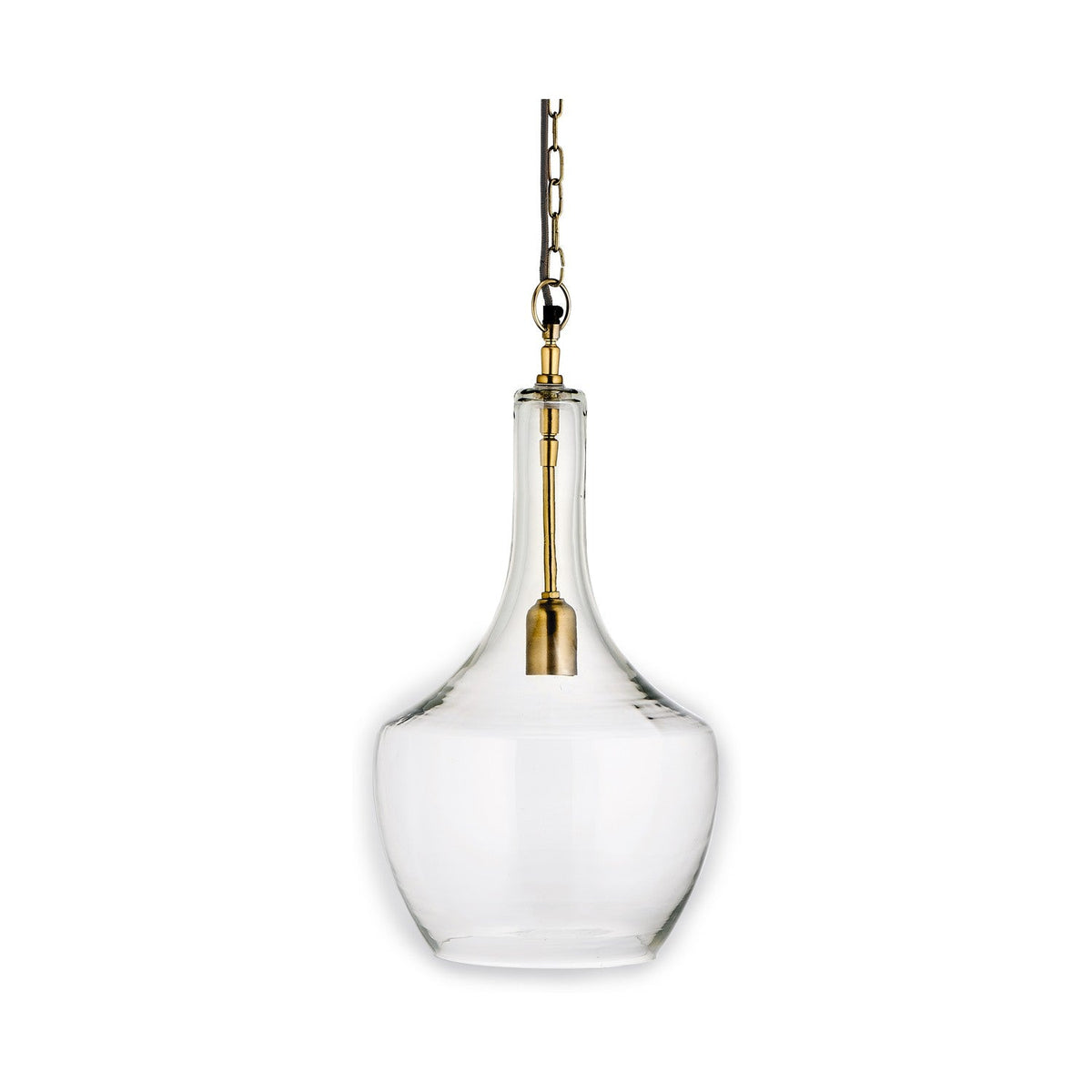 Agatarla Small Recycled Glass Pendant Light - Clear
