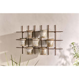 Abari Wall Mounted Hanging Planter - Aged Zinc