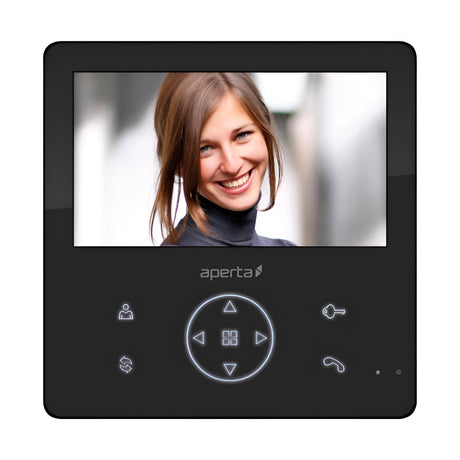 Colour Video Door Monitor - Black