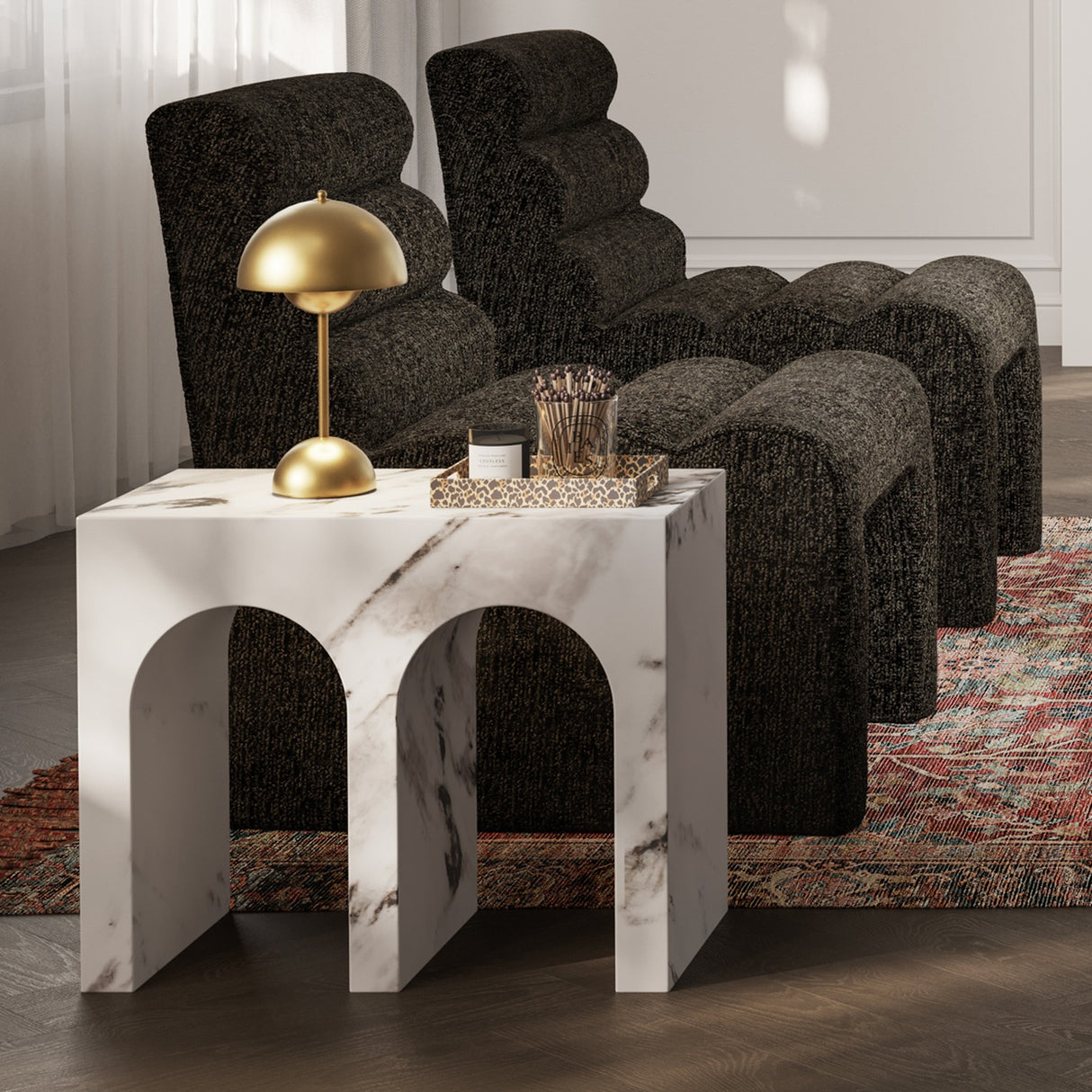 Archie Large Side Table – Calacatta