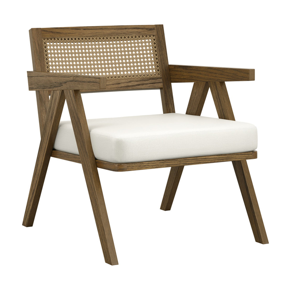 Arizona Accent Chair - Ecru with Smoked