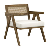 Arizona Accent Chair - Ecru with Smoked