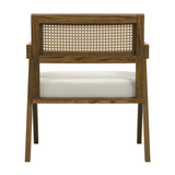 Arizona Accent Chair - Ecru with Smoked