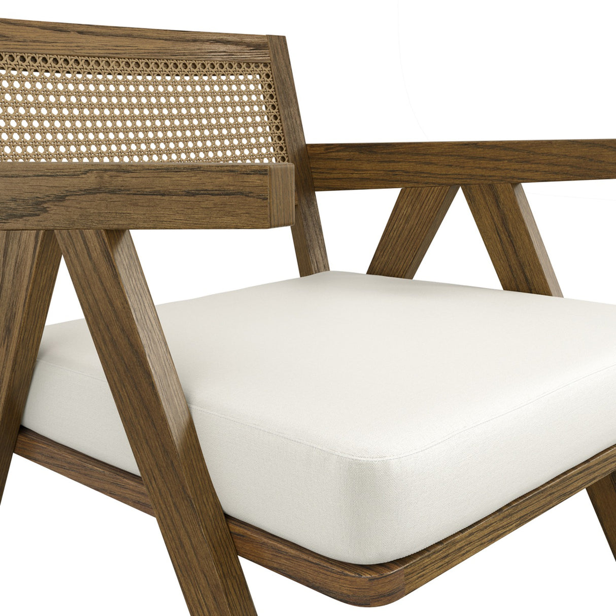 Arizona Accent Chair - Ecru with Smoked