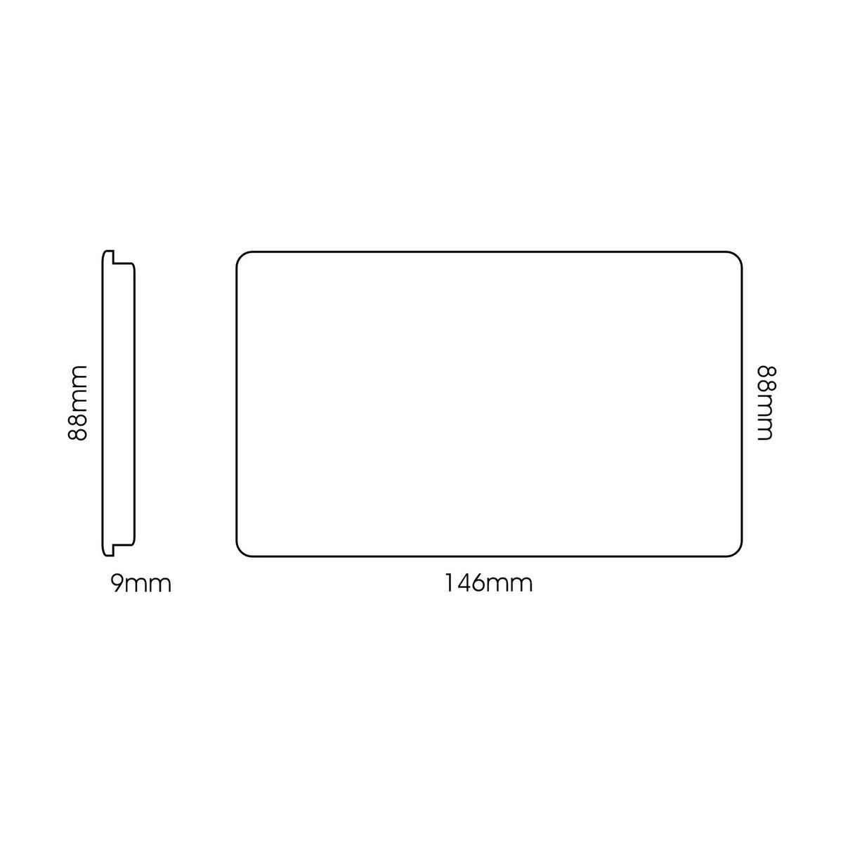 Double Blanking Plate - Carbon Fibre