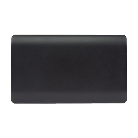 Double Blanking Plate in matt black, screwless double-gang design with a flat, unbroken face, shown on a plain white background.