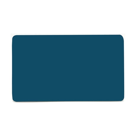 Double Blanking Plate in midnight blue, a screwless rectangular polycarbonate cover with rounded corners and no visible fixings, shown on a plain white background.