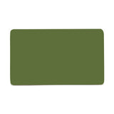Double Blanking Plate in moss green, a rectangular 2-gang screwless polycarbonate cover with rounded corners, shown on a plain white background.