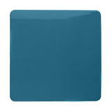 Single Blanking Plate in Ocean Blue, a square 1-gang screwless polycarbonate cover with a flat, glossy finish, shown on a plain white background.