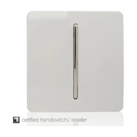 1 Gang Doorbell in ice white, shown upright on a plain white background.