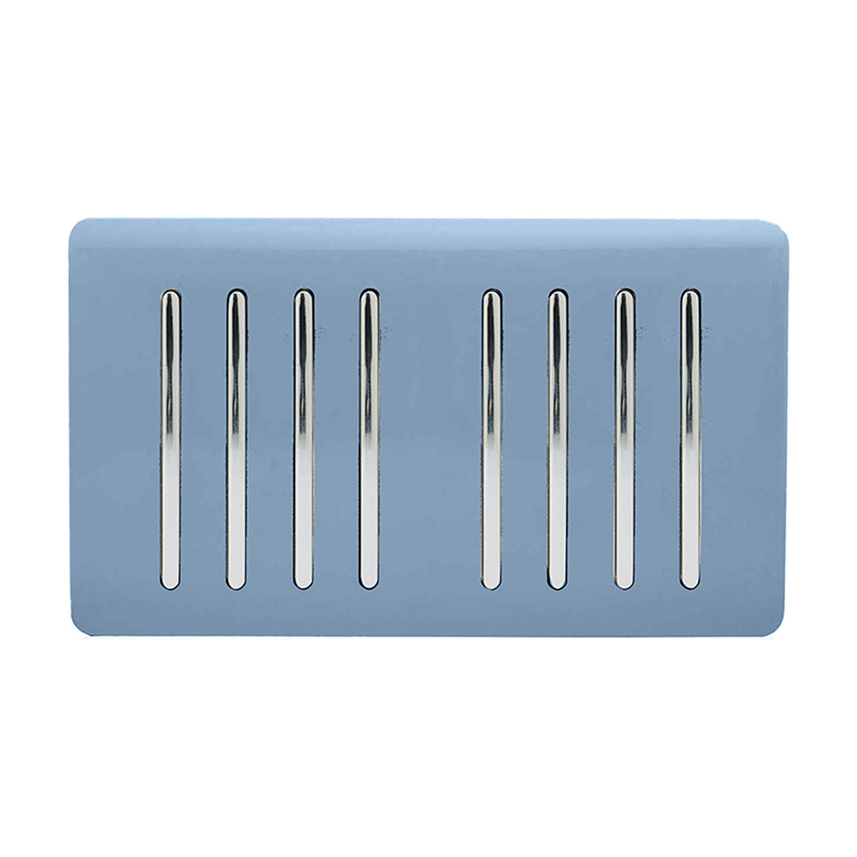 8 Gang Twin 2 Way Light Switch - Sky Blue