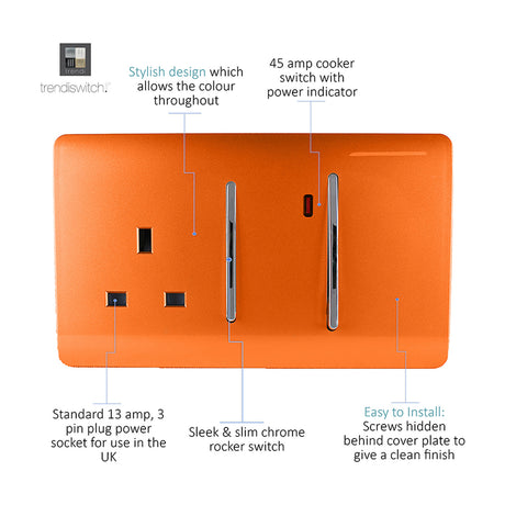 45A Cooker Control Unit - Orange