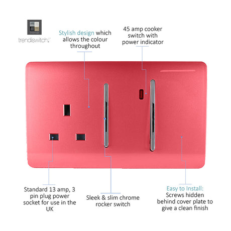 45A Cooker Control Unit - Strawberry
