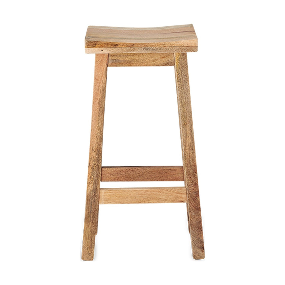 Ambi Tall Mango Wood Stool - Natural