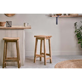 Ambi Tall Mango Wood Stool - Natural