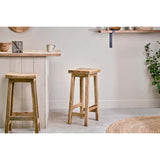 Ambi Tall Mango Wood Stool - Natural