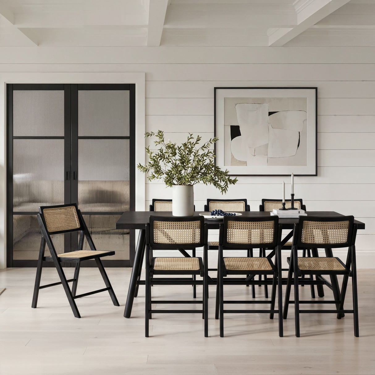Ashton Dining Chair – Black with Natural