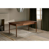 Anbu Small Acacia Dining Table - Washed Walnut