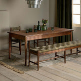 Anbu Large Acacia Dining Table - Washed Walnut