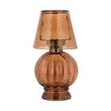 Adesola Glass Tealight Holder Lamp - Amber