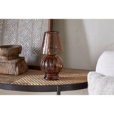 Adesola Glass Tealight Holder Lamp - Amber