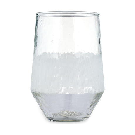 Anara Large Etched Tumblers - Clear - Set of 4
