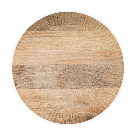 Soria Mango Wood Lazy Susan - Natural