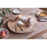 Soria Mango Wood Lazy Susan - Natural
