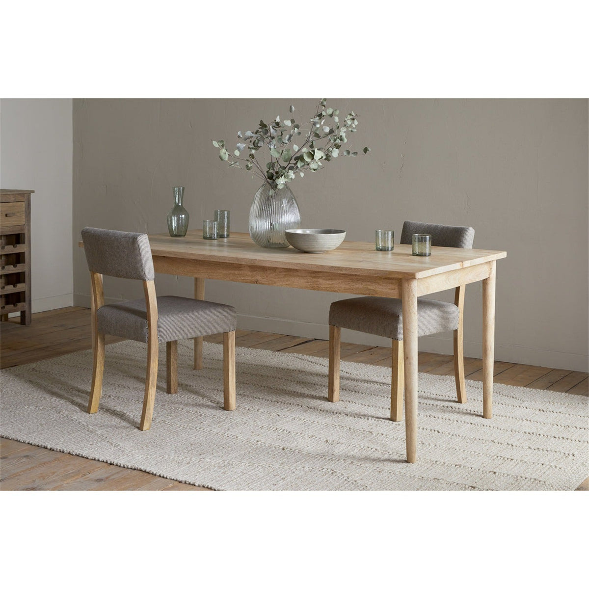 Anbu Small Mango Dining Table - Natural