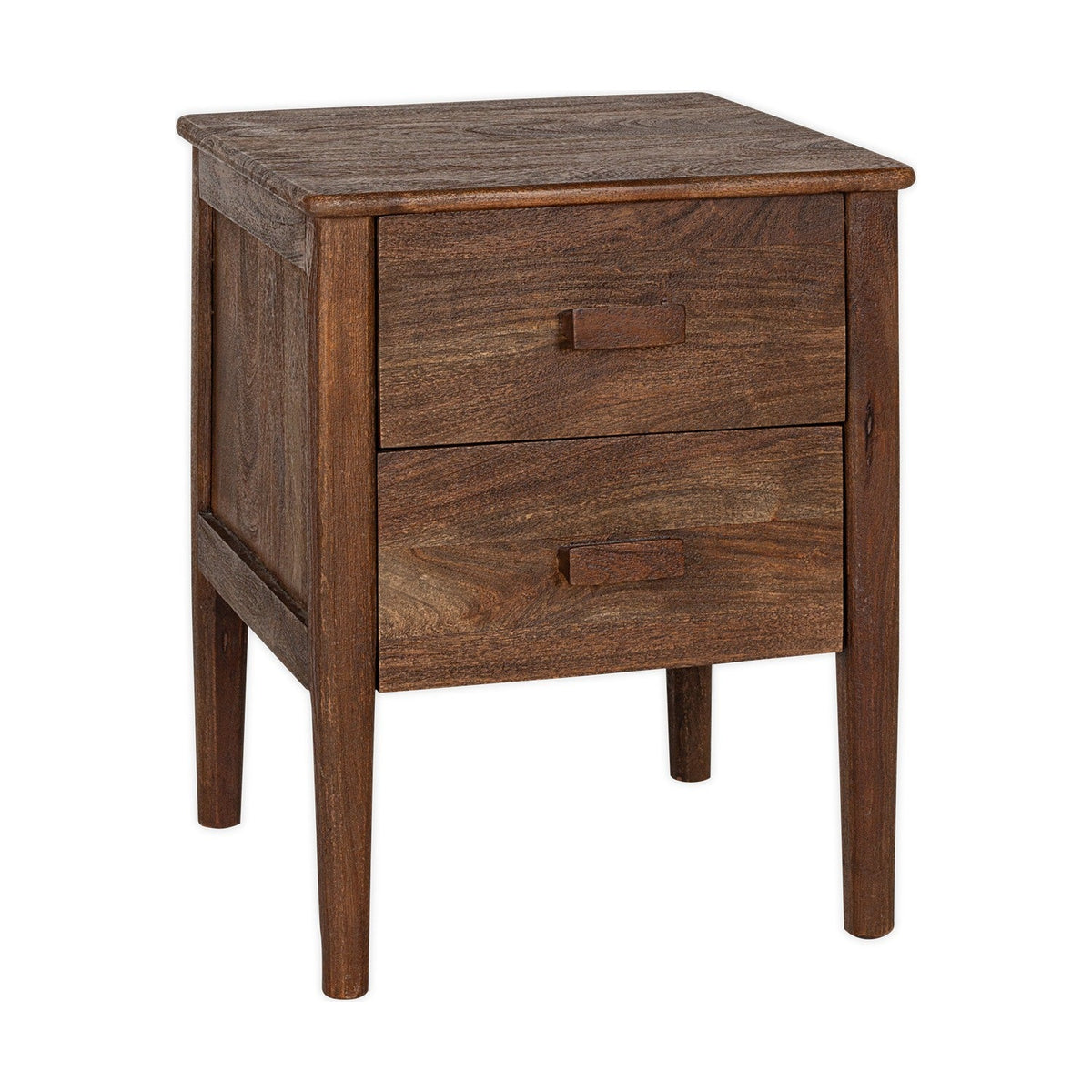 Anbu Acacia Bedside Table - Washed Walnut