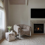 Audrey Accent Chair - Dark Beige