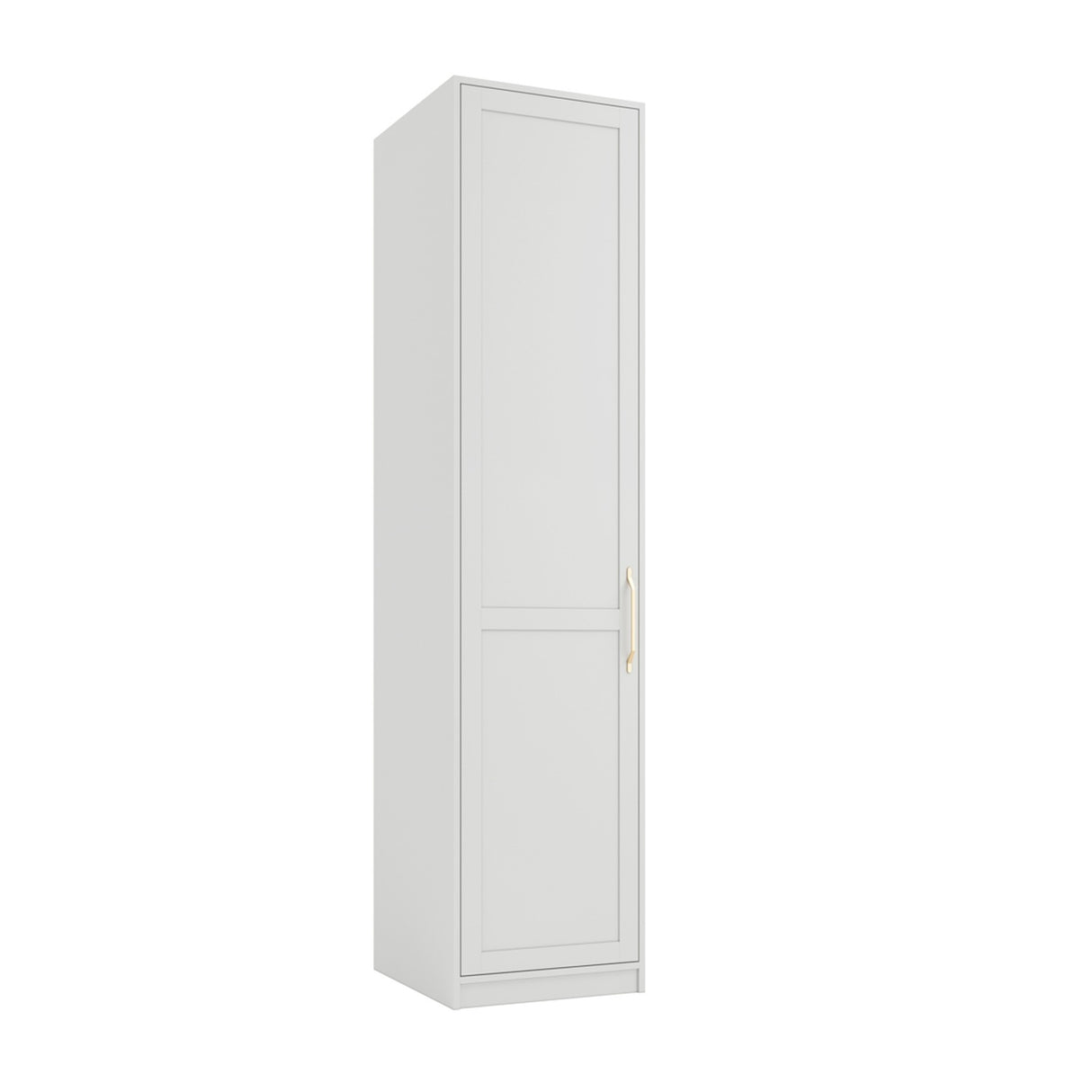 Austen 1 Door Wardrobe - White with Gold