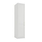 Austen 1 Door Wardrobe - White with Gold