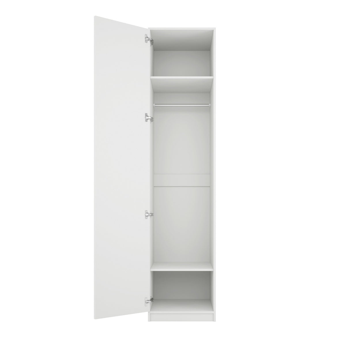 Austen 1 Door Wardrobe - White with Gold
